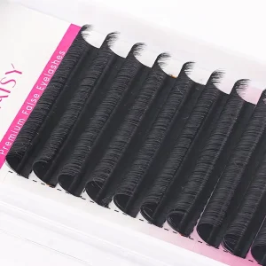 0.03 0.05 0.07 Easy Fan Lashes One Second Fanning Cashmere Matte Volume Eyelash Extensions J B C D L LC Curl Private Label OEM
