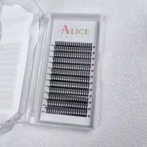 0.05 Cashmere Camellia Feathered Lash Pre Made Fans Soft Comic Spire Eyelash Extensions Pointy Base New Premade Fans