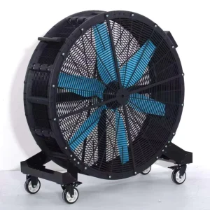 1-2m Large Vertical Axial Fan Nylon Fiber Blades Ball Bearing Touch Control Portable Industrial HVLS Blower Warehouse OEM 1200W