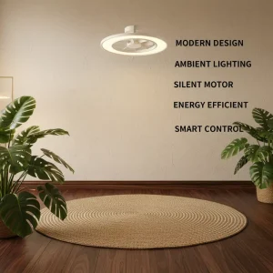 1 Led Ceiling Fan Fancy 23 Inches RGB Lighting Party Indoor Ceiling Fan With LED Light