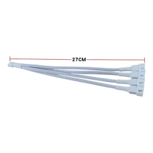 1 to 4 4Pin PWM Y Fan Splitter Cable Motherboard Synchronous PWM Speed Control Extension Adapter for CPU Cooler & PC Case Fans