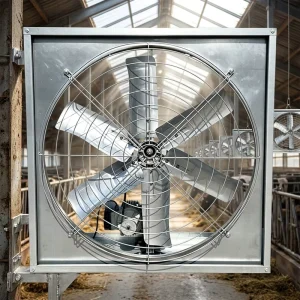 1.1kw 50 Inch Exhaust Fan Stainless Steel Industrial Blower Cooling Fan With Hooks Cowshed Ventilation Fan
