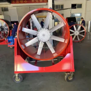 1.1kw Portable Spray Axial Fan with Water Tank for Stadiums Shopping Malls Factories Ventilation Exhaust and Cooling