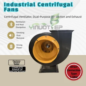 1.5KW Industrial Centrifugal Fan High Pressure Centrifugal Blower