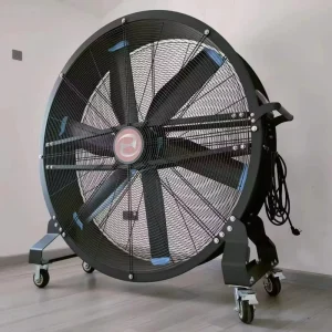 1.5m 2m Industrial High Velocity Drum Fan Cooling Gym Portable Quiet Fan Outdoor Pedestal Fan Mobile Fan