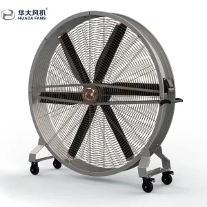 1.5m 2m Industrial Pedestal Fan High Velocity Drum Fan for Gym Cooling Portable Quiet Large Oscillation Floor Ventilation Fan