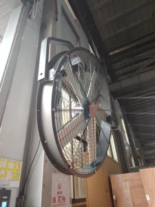 1.5m Diameter Aluminum 5-Blade Silent HVLS Wall Mounted Mist Fan with VFD Controller 220V for Warehouse and Gyms