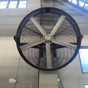 1.5m Wall Mounted Axial Fan with Stainless Steel 5 Blades Ball Bearing Electric AC 750W 220V OEM Ventilation Fan