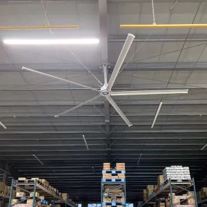 10-24 Ft 6 Blades HVLS Industrial Fan 220V 380V Low Speed Large Airflow Permanent Magnet Big Ceiling Fan for Workshop Warehouse