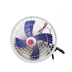 10 Inch Dustproof Fully Enclosed USB Car Fan High Airflow Mini Auto Fan Suitable for Vehicles Boats RV and Office Use