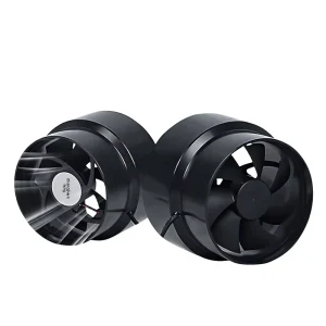 100 110mm Variable Diameter Pipe Mount Inline Fan 12V DC 5W 120m h 39dB Low Noise Grow Tent Bathroom 3D Ventilation 1 Year