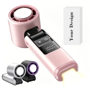 100 Levels Coolness Turbo Fan Strong Wind Power Rapid Cooling Mini Cooler Fan Type C Rechargeable Electric Handheld Fan
