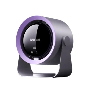 100 Speed Digital Display Portable Mini Silent USB Rechargeable Fan Wall Desk Mount Fast Cooling Home Outdoor Office