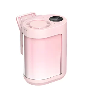 100 Speeds 15500RPM Turbo Jet Fan Battery Powered Personal Fan Rechargeable Hands-Free Shirt Belt Neck Fan Portable Waist Fan