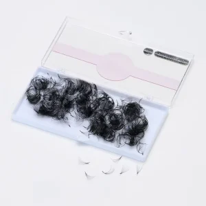 1000 Fans 3D-14D Promade Loose Lashes Thin Pointy Base Premade Lash Middle Stem Sharp Russian Volume Handmade Eyelash Extensions