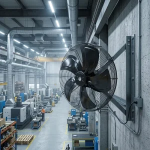 10000mm³ h High Airflow 600mm Axial Exhaust Fan 700W Powerful Industrial Ventilator