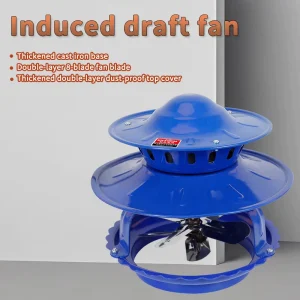 100W 2800RPM Induced Draft Fan 135-210mm Chimney Exhaust Fan Copper Motor Stove Backdraft Prevent Fan