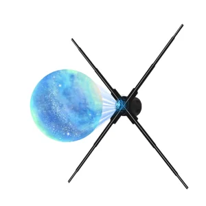 100cm Smart 3D LED Fan Display WiFi Input 4 Blades High Density LED Holographic Indoor Education Advertising Equipment