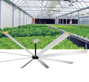 10FT Solar HVLS Fan for Commercial Greenhouse Ventilation System Agricultural Climate Control Air Circulation Cooling System
