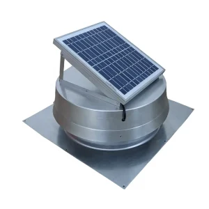 10W Aluminum Solar Extractor Max 850 CFM DC Exhaust Ventilation Fan 12 Inch Nylon Fan Blades for Shed Greenhouse Dome Garage
