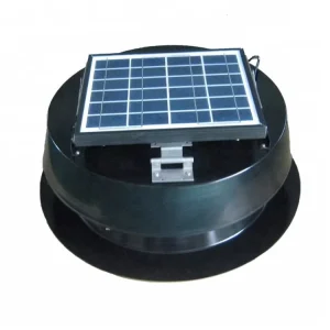 10W Solar Attic Fan Roof Ventilator Max 1249 CFM One Piece Steel Flashing for Waterproof for Residential House Ventilation