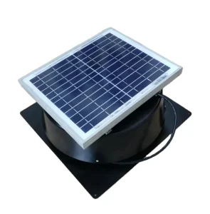 10W Solar Attic Fan Roof Ventilator Max 660 CFM Powerful Brushless DC Motor 9 Inch Fan Blade for Shed Garage Ventilation