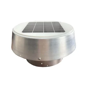 10W Solar Powered Retrofit Attic Ventilation Fan 530 CFM Fit for 10 Inch Wind Powered Roof Ventilator Whirlybirds