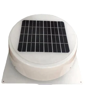 10W Solar Roof Exhaust Fan Powerful Brushless DC Motor Max 530 CFM 9 Inch Nylon Fan Blade for Shed Garage Ventilation