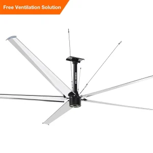 10ft-24ft Giant HVLS Industrial Ceiling Fan Electric Outdoor Ventilation with Aluminum Magnesium Alloy Blades App-Controlled