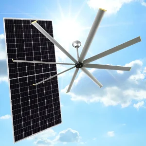 10ft HVLS Industrial Cooling Ceiling Fan Large Solar Powered Ceiling Fan Factory Greenhouse Commercial DC Big Ass Ceiling Fan