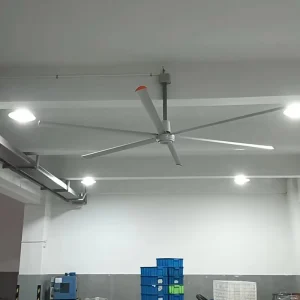 110V 220V 380V Low Speed Strong Wind Power Aluminum Alloy Blades Big Industrial Ceiling Fan 24FT HVLS Touch Control 3 Year