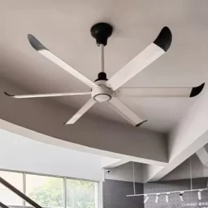 110V 220V Commercial Large LED Light Ceiling Fan with PMSM Motor and Remote Control for Ventilation