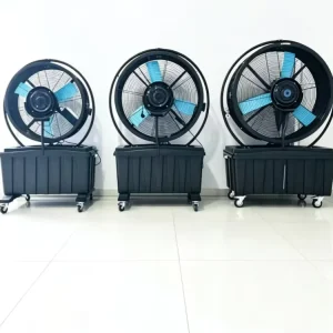 110V 220V Industrial Fans with Permanent Magnet Spray Fan Misting Fan for Gym Warehouse Workshop or Outdoor Use