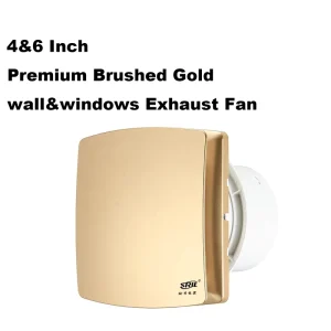 110V Wall Mount Ventilation Extractor Fan with Humidity Sensor Timer Exhaust Fan with Anti Backflow Damper for Bathroom Kitchen