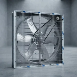1120*1120*350mm Industrial Wall Mount Stainless Steel 380V Electric Push Pull Axial Flow Exhaust Fan OEM 2 Years Warranty