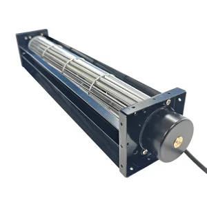 12/24V DC Cross Flow Cooling Fan with Stainless Steel Blades Ball Bearing Steel Case OEM Customizable AC Current Cooling Systems