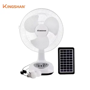 12 Inch AC DC Rechargeable Table Fan 2 Wind Speeds Charging Mechanical LED Emergency Lights Cooling Air Hotels
