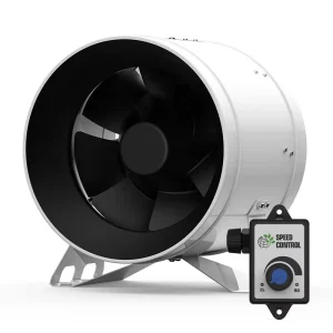 12 Inch EC Motor Centrifugal Ventilation Fan for Hydroponics with 7 Blades and 110 277V