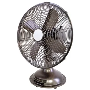 12 Inch Modern Design Electric Table Fan High Speed Retro Small Metal Desk Fan