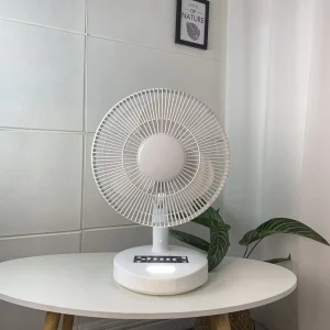 12 Inch Multi Function Solar Energy Battery AC DC Wall Fan Rechargeable Table Fan Portable Rechargeable Fan Rechargeable