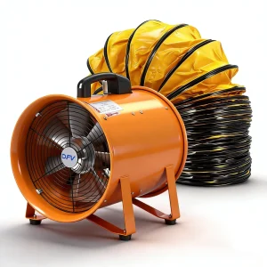 12 Inch Portable Exhaust Fan 220v 2800rpm 300mm High Quality Portable Exhaust Fan with 5m PVC Duct