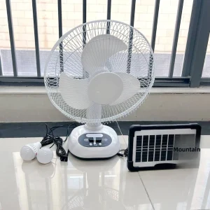12 Inch Solar Charging Fan 10W 6V 50Hz Model 8052T Large Wind Portable Household Outdoor