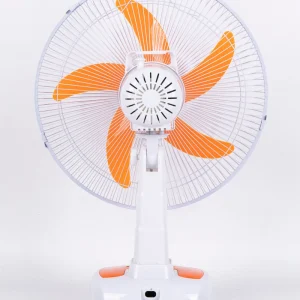 12 Inch Solar Electric Plastic Desk Fan 3 Speed Rechargeable Battery Lightweight Mechanical Control USB Charging 8 Hours Car