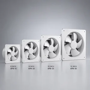 12 in Electric Plastic Wall Mounted Shutter Exhaust Fan Energy Saving Low Noise for Industry Greenhouse
