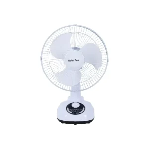 12 inch Mini Solar Powered Digital Plastic Brushless Motor Eco Friendly 12 Speed Remote Touch Control 6-8 Hours Runtime Fan