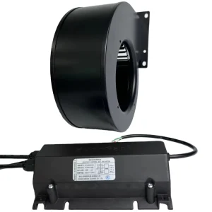 120 62mm 2.5A IP54 Radial Fan Galvanized Plate Scroll Housing Centrifugal Blower DC24V 60W Wall Mount OEM RPM 40 DB