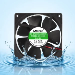 12025 IP68 Waterproof DC 12V 24V 120mm Brushless Axial Cooling Fan for Electrical Panel Cabinet Inverter