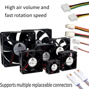 12038 12cm DC 12V 24V 48V Brushless Radiator Fan Motor High Speed Inverter Fan Axial Cooling Flow Fans