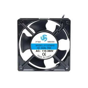 12038 220V 120x120x38mm AC Axial Fan PBT Double Ball Bearing High Speed Cooling Radiator OEM ODM Electric Anti Corrosion