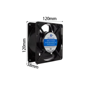 12038 High Standard Industrial Axial Flow Fan 12V DC Multi Voltage AC DC 120x120x38mm High Airflow Cooler Motor